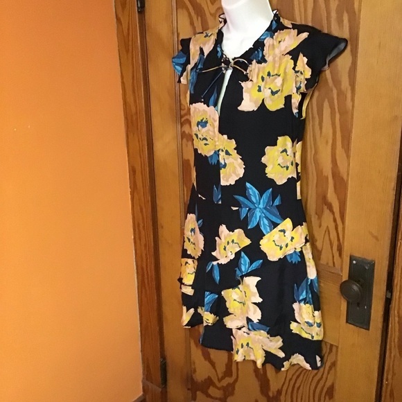 Anthropologie Dolan Left Coast Collection Silk Floral Dress - Picture 14 of 15